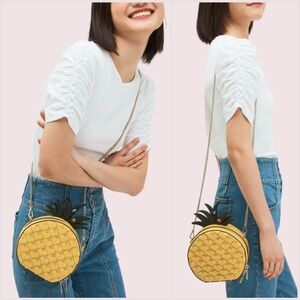 Kate Spade New York Picnic Pineapple Crossbody Bag New with Tags